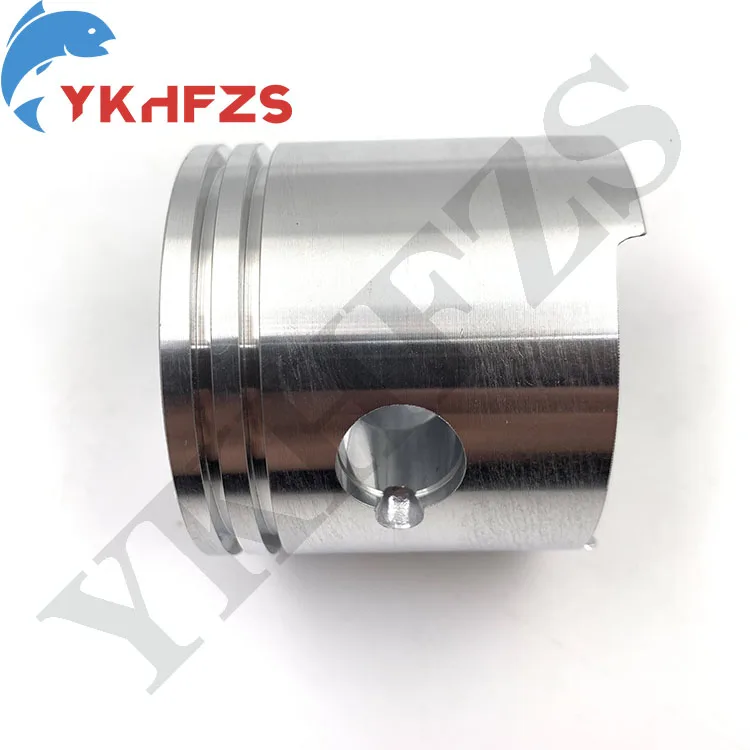 369-00001 Piston Set (Std) For TOHATSU 2 Stroke Outboard Motor M5 5HP With Clip and Pin 369-00001-0 351-00011-0 Diameter 55MM