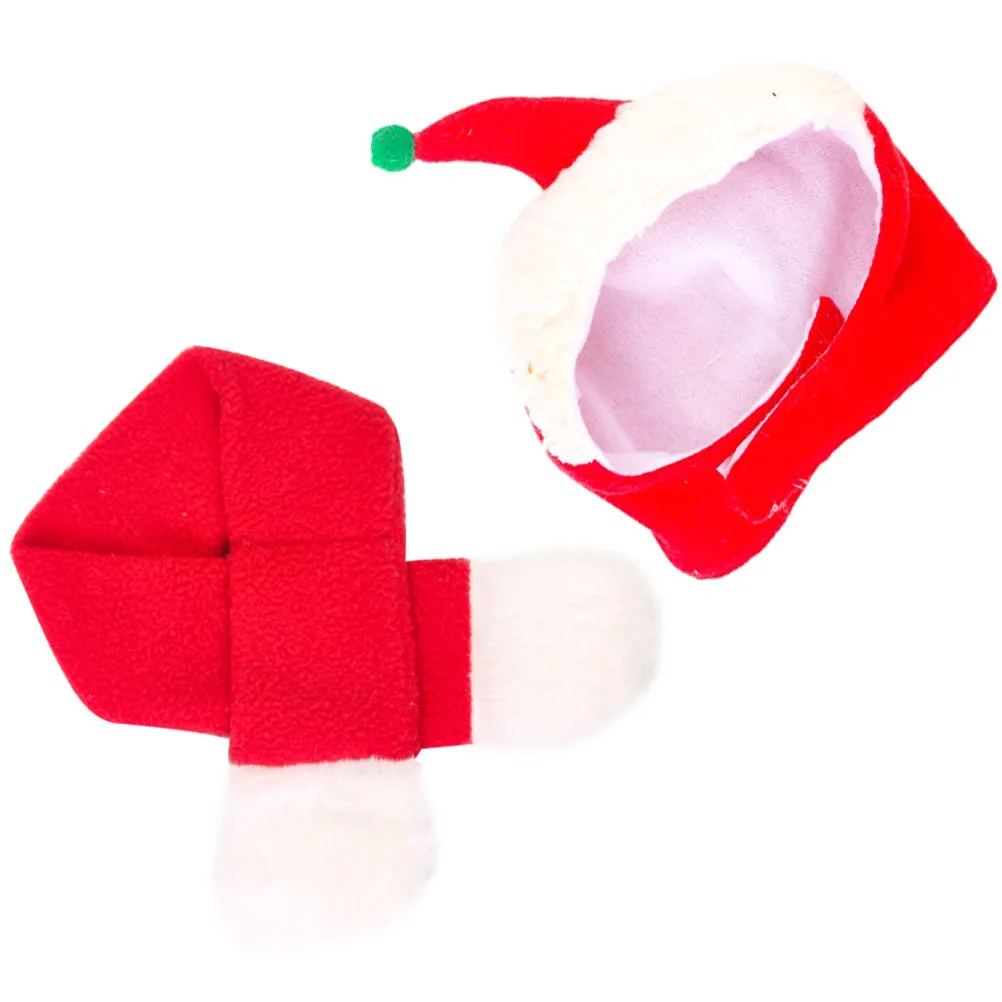 

Christmas Warm Dog Hat Scarf Decor Supplies Cotton Thermal Accessories Puppy Christmas Hat Household Dog Scarf Decor