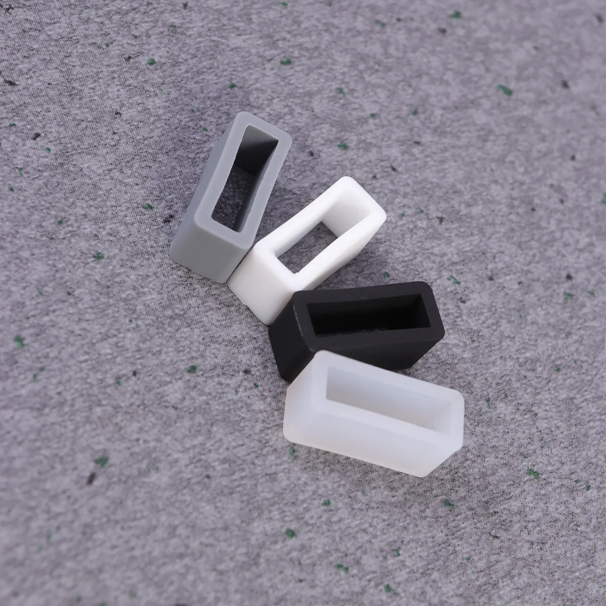 

4 Pcs High Quality Watch Strap Buckle Silicone Bezel Replacement Rings Soft Smooth Bright Color Design Fits Most Watches