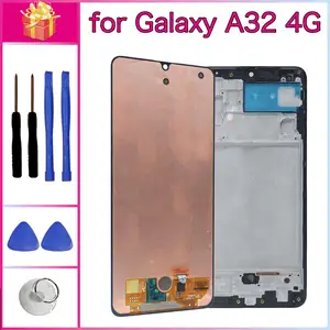 Bilashmart AMOLED LCD Samsung Galaxy A32 4G LCD Display Touch Screen Assembly Replacement Samsung Galaxy A32 A325F A325M A325N LCD