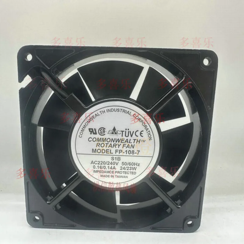 

ZMZM 1 шт. для вентилятора COMMONWEALTH FP-108-7 S1 B AC 220 В 12738 127*127*38 мм охлаждающий вентилятор