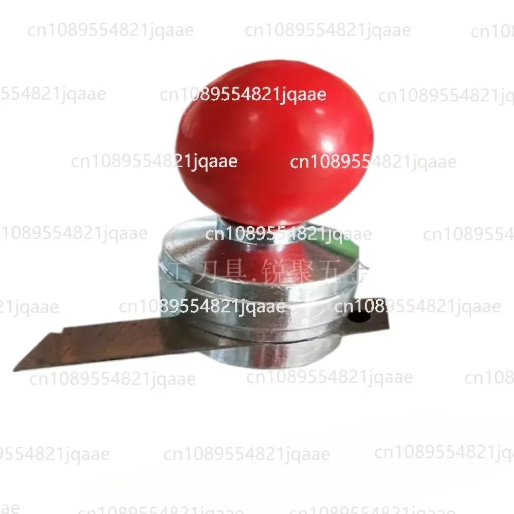 Manual woodworking trimmer red ball PVC blister film scraping knife bright chrome plated Youmu veneer knife for quick trimming