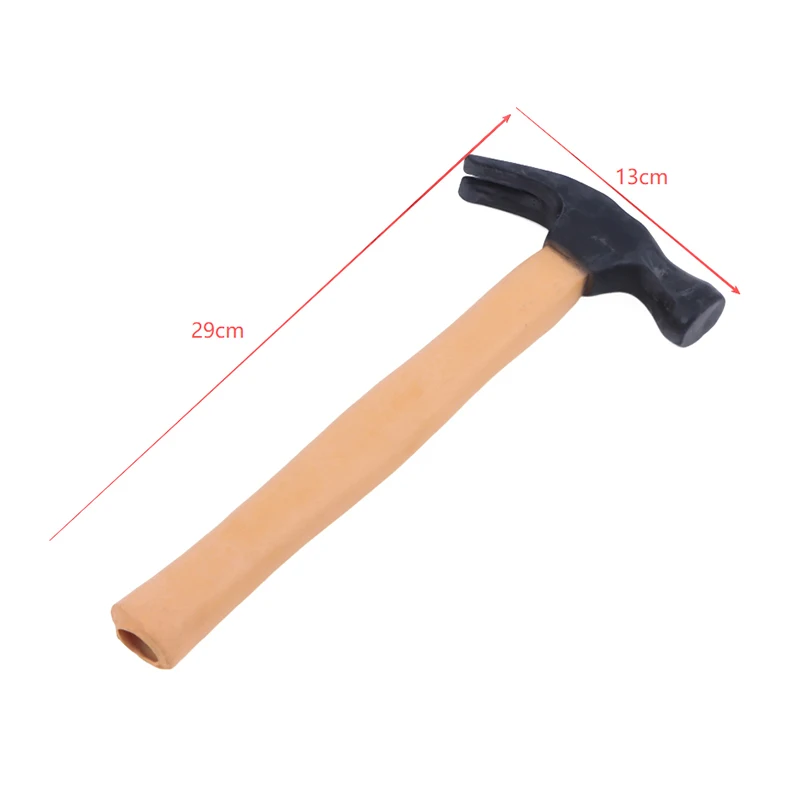 

For Pranks And Entertainment Funny Prank Gifts Toy Funny Prank Hammer Soft Realistic Brown Rubber Mallet Humorous Novelty Tool