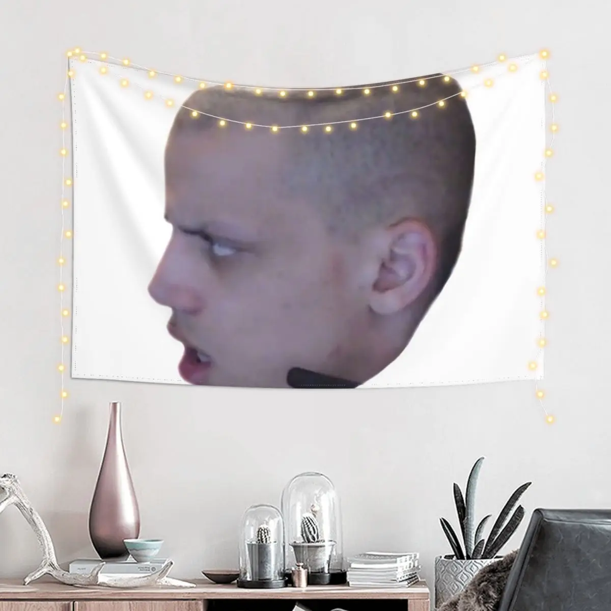 Tyler1 Headphone Dent Tapestry Aesthetic Room Decors Room Decorator Living Room Decoration Tapestry