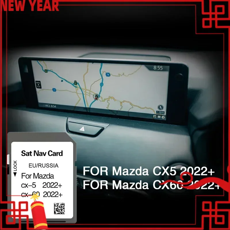 32GB For Mazda CX-5 CX-60 2022+  Europe RUSSIA SAT NAV GPS Naviation SD Map Card KAAA66 System Update Software Free Shipping