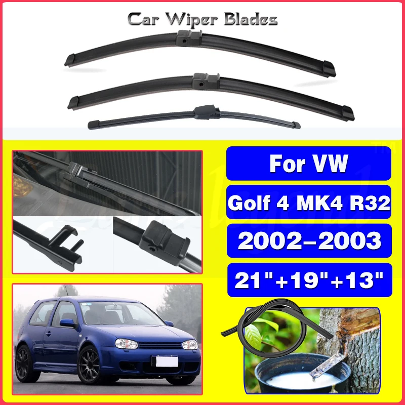 Car Wiper Blade for Volkswagen VW Golf 4 MK4 R32 2002-2003 Front Rear Windscreen Windshield Wipers Car Goods 21\