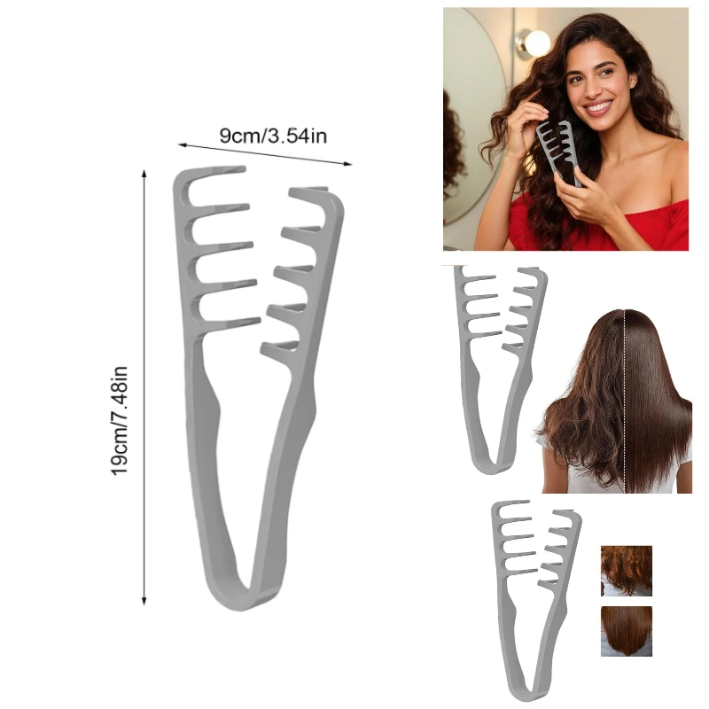 

Beautiful Styling Comb, Voluminous Wide-tooth Hair Comb, Curl Texture Styling Comb, Bangs Grooming Hair Accessory, Unisex