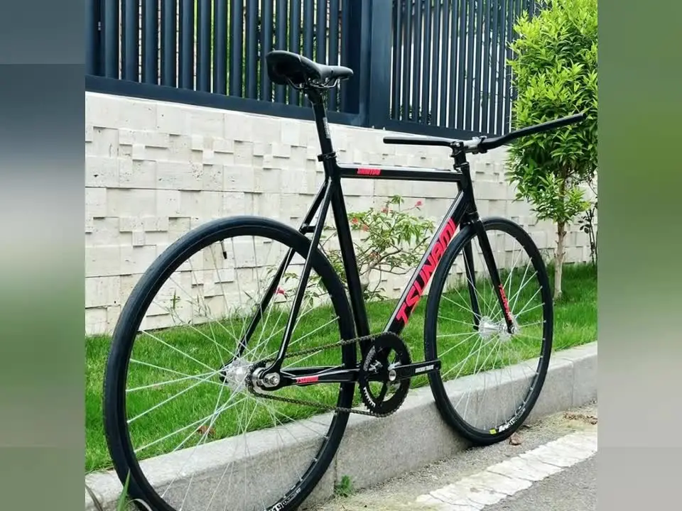 TSUNAMI snm100 新品未使用(ハンドルステム付き) 52/55/58CM TSUNAMI SNM100 フィクシーバイク スワローハンドルバー
