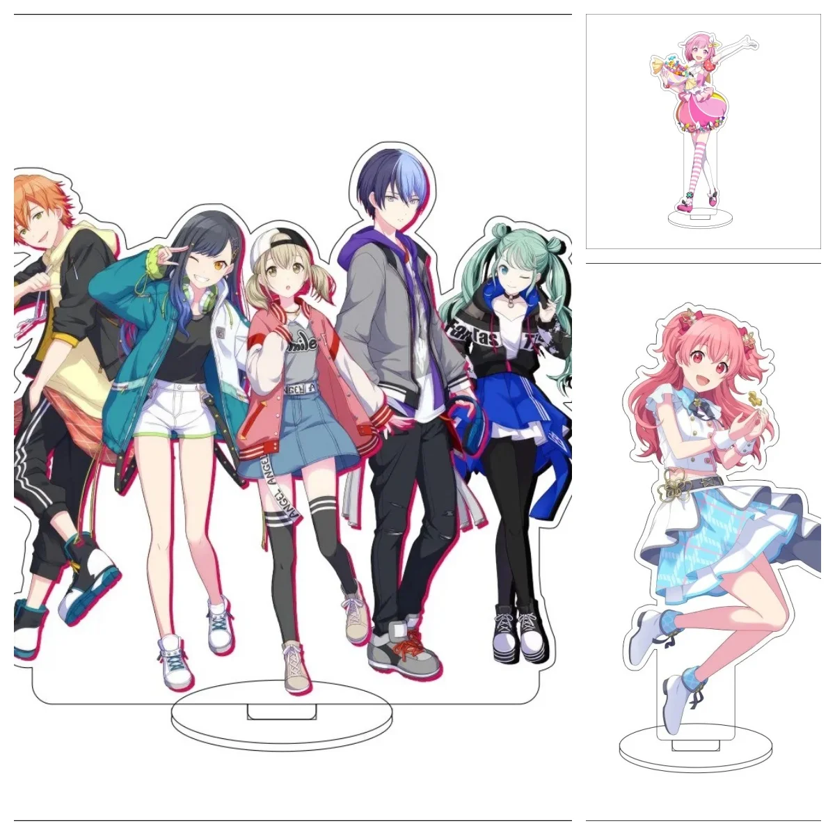 15cm-novo-anime-vocaloid-cosplay-acrilico-suporte-ornamentos-tengma-tsukasa-momoi-airi-kiritani-haruka-figura-suporte-presentes-de-natal