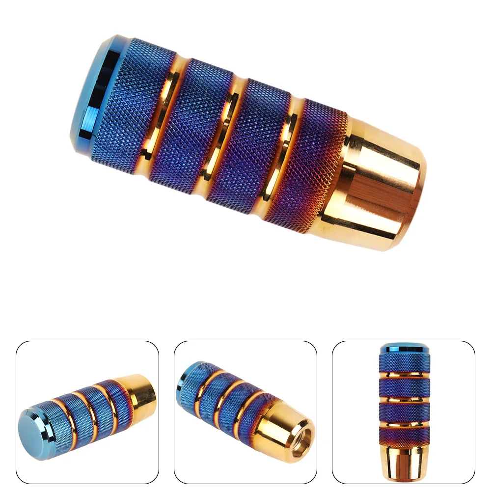 9,5 cm Universal rutschfeste Schaltgetriebe aus Aluminiumlegierung, gerändelter Schalthebelknopf, gebrannter blauer Schaltknauf – Detail 14