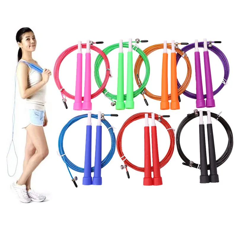 Crossfit Fitness Jump Ropes, Heavy Steel Wire, Speed Jump Rope for Boxing, MMA Training Equipment, Gym Exerciser, Skipping Ropes