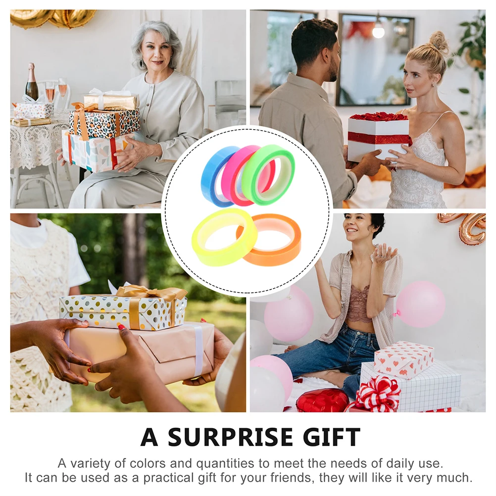 5 rotoli di nastro da lettura lungo trasparente Materiale per animali domestici Aiuto alla concentrazione Focus Aiuto alla lettura Schede per libri Evidenzia nastri per uso ufficio