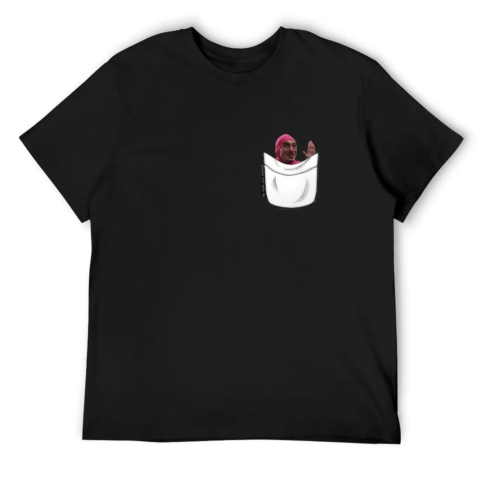 

Pink Guy in a Pocket T-Shirt fashion shirts graphic tee shirt for a boy blacks Men's t-shirts