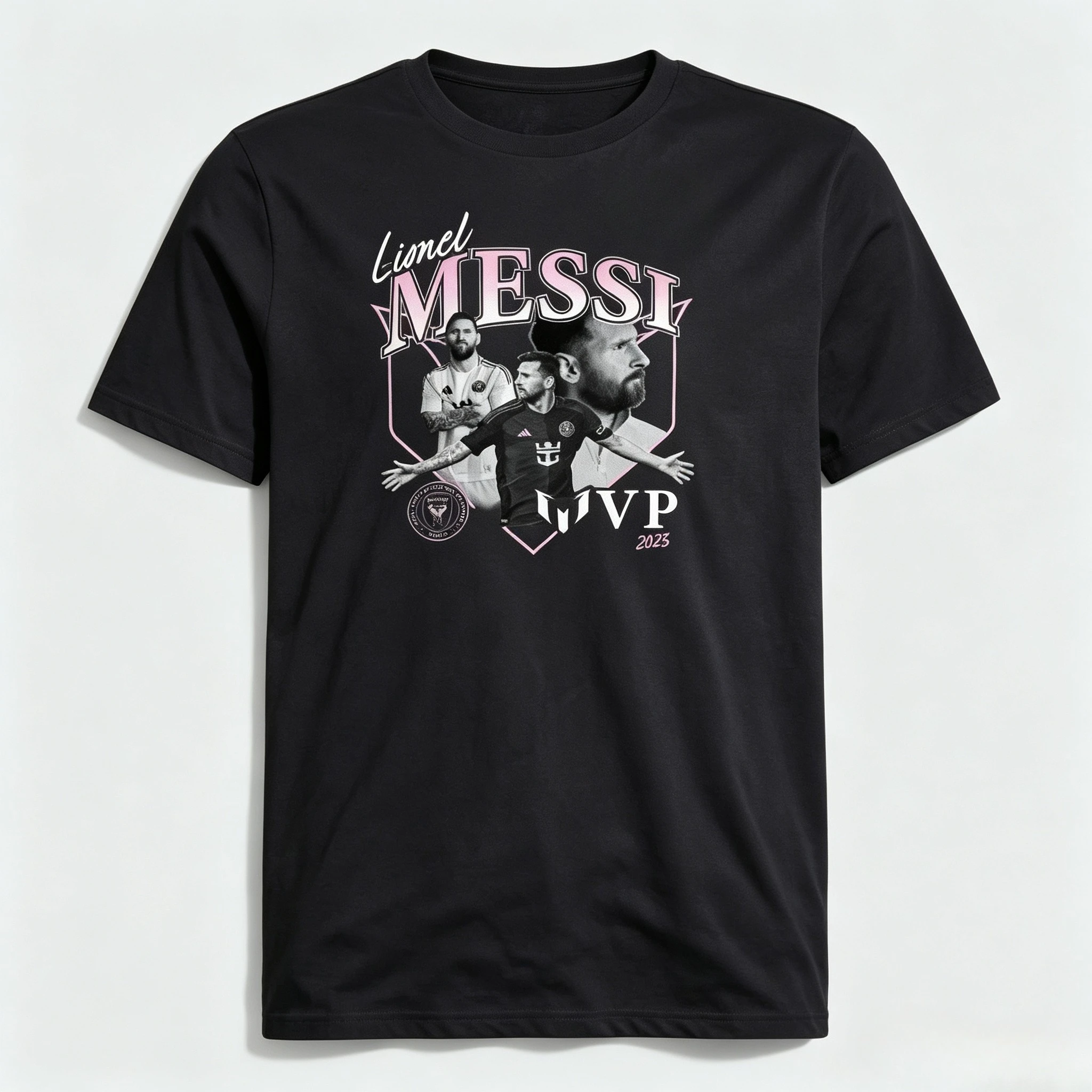 Icon Messi  Jersey Graphic Shirt, Breathable Cotton Short Sleeve, Retro Sports Print, Nice Fan Gift for Men Women