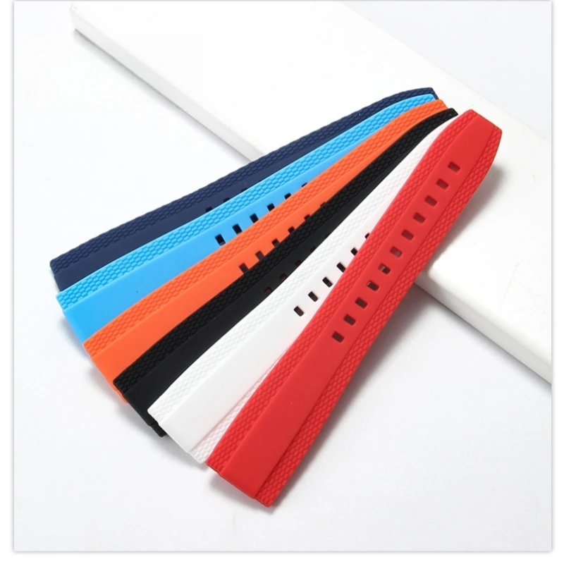 Universal Rubber Watch Band For Breitling Superocean Avenger Navitimer Premier Silicone 20mm 22mm  Seiko Watch Strap view 2