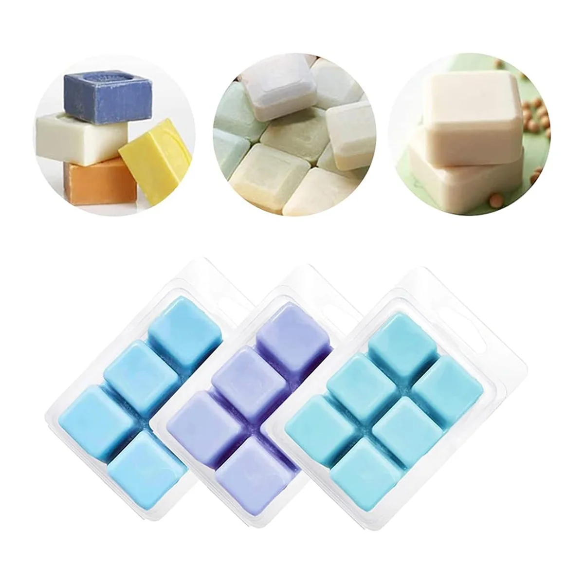 AA98 30個入り ワックスメルト容器 クラムシェル型 プラスチック製 透明 空 ワックスキャンドル メルトタルト包装容器