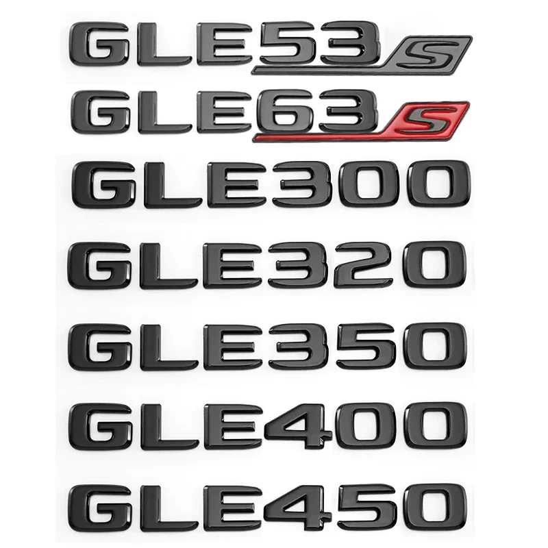 for Mercedes-Benz GLE53 rear sticker GLE300dGLE350GLE450 alphanumerical AMG modified GLE63 all-wheel-drive V8 Sport side marker