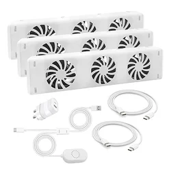 3-Fan Household Radiator Magnetic Cooling Fan Fireplace Fan MXRV-S01 MXRV-S02 MXRV-S03 Radiatorset Smart Cooling Fan Hot Sale