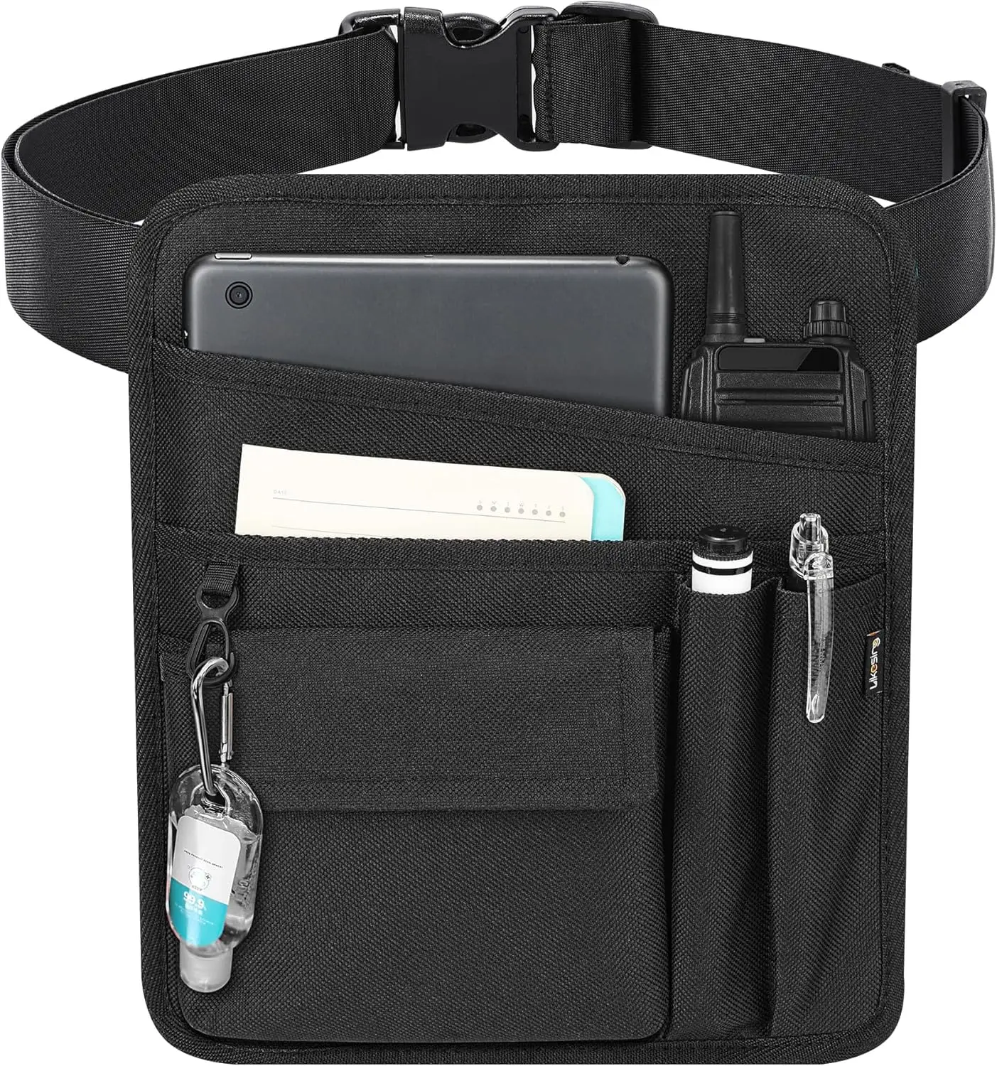 

Likesing Server Apron with Pockets for Waitress, Waiter Waist Tool Pouch Bag, 59'' Adjustable Belt