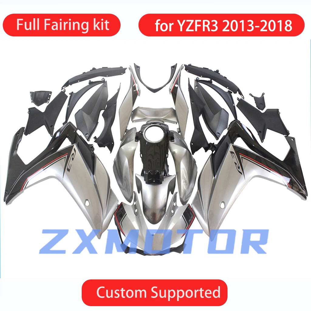 

Fairing Kit for YAMAHA YZFR3 2013 2014 2015 2016 2017 2018 Free Custom Motorcycle Bodywork Set Fairings YZF R3 13-18