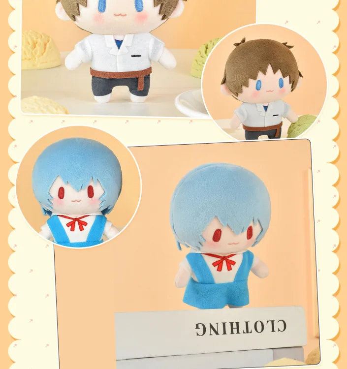 EVANGELION Kawaii Plüschpuppen NEON GENESIS EVANGELION Anime-Merchandise Kaworu Nagisa Shinji Ikari Cartoon Plüschtiere Weiche Kuscheltiere – Detail 5