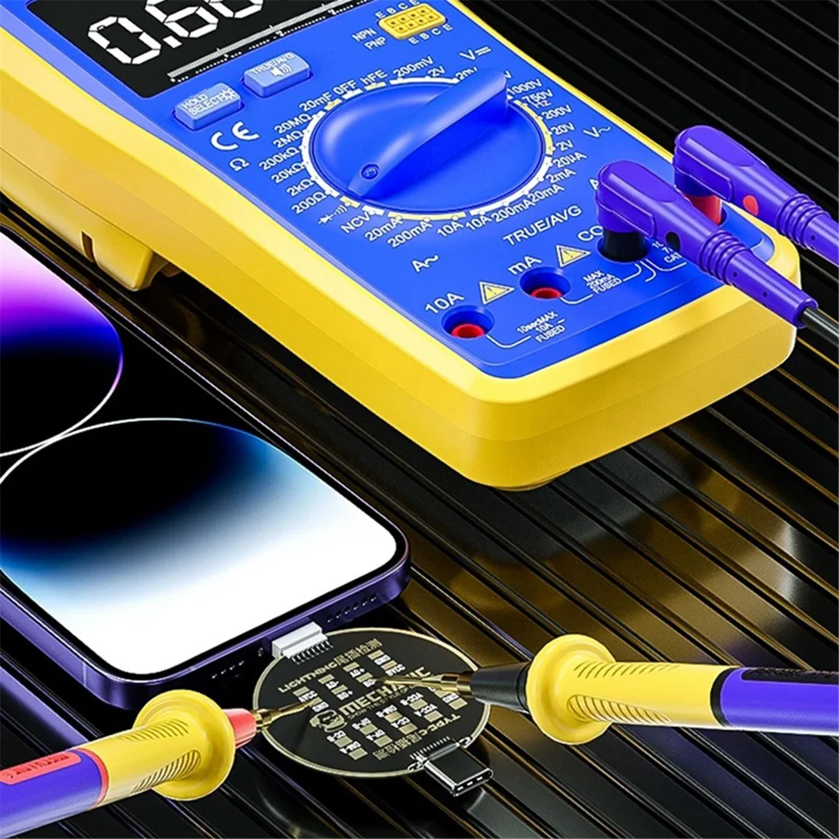 ATP5 T810 Mobile Phone Tail Plug Test Board Detector for TYPE-C Non-Charging Fault Detection Repair Tool