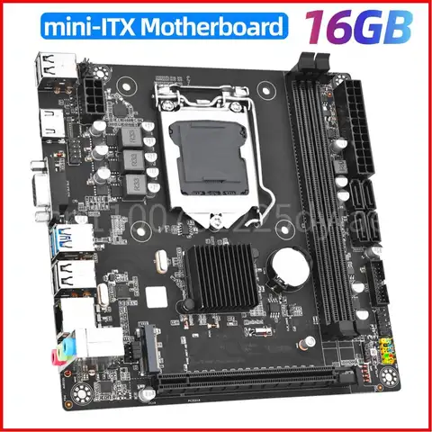 เมนบอร์ด M.2 NVME PCI-E3.0 X16 รองรับ DDR3 RAM คอมพิวเตอร์บอร์ดหลักสําหรับโฮสต์ขนาดเล็กคอมพิวเตอร์ B75M-I เมนบอร์ดเดสก์ท็อป