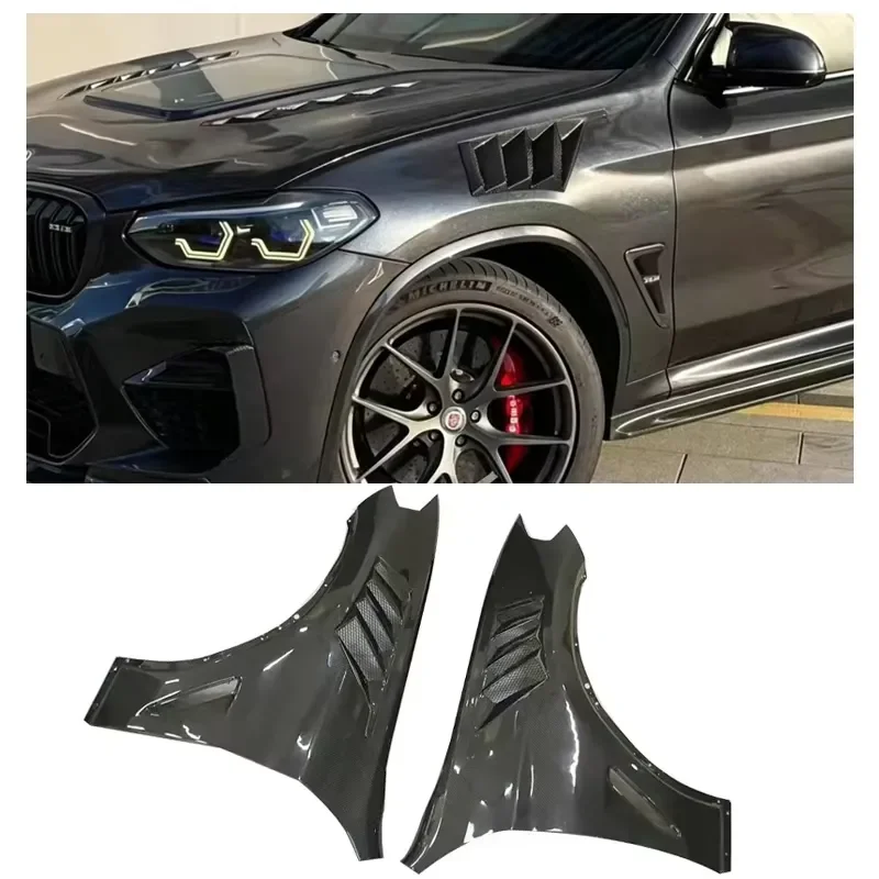 Wet Carbon Fiber Side Panel Body Kit for BMW X3, X4, G01, G02, X3M, X4M, F97, F98 Auto Parts