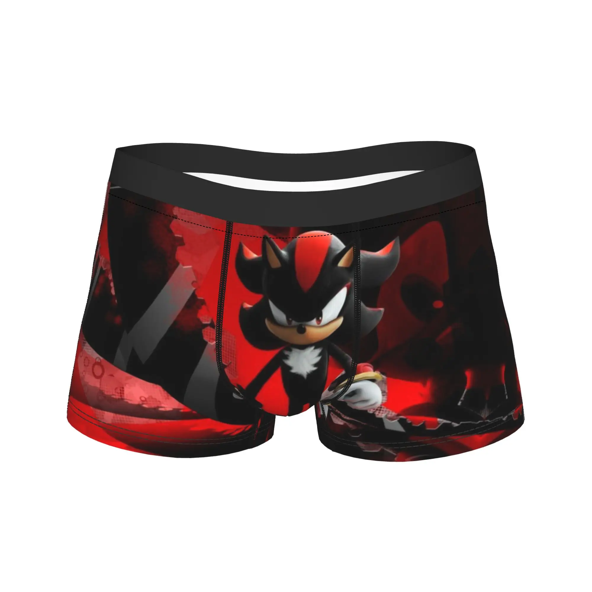 

Мужские боксеры в стиле аниме Sonicsed and Shadowed, мягкое нижнее белье, трусы
