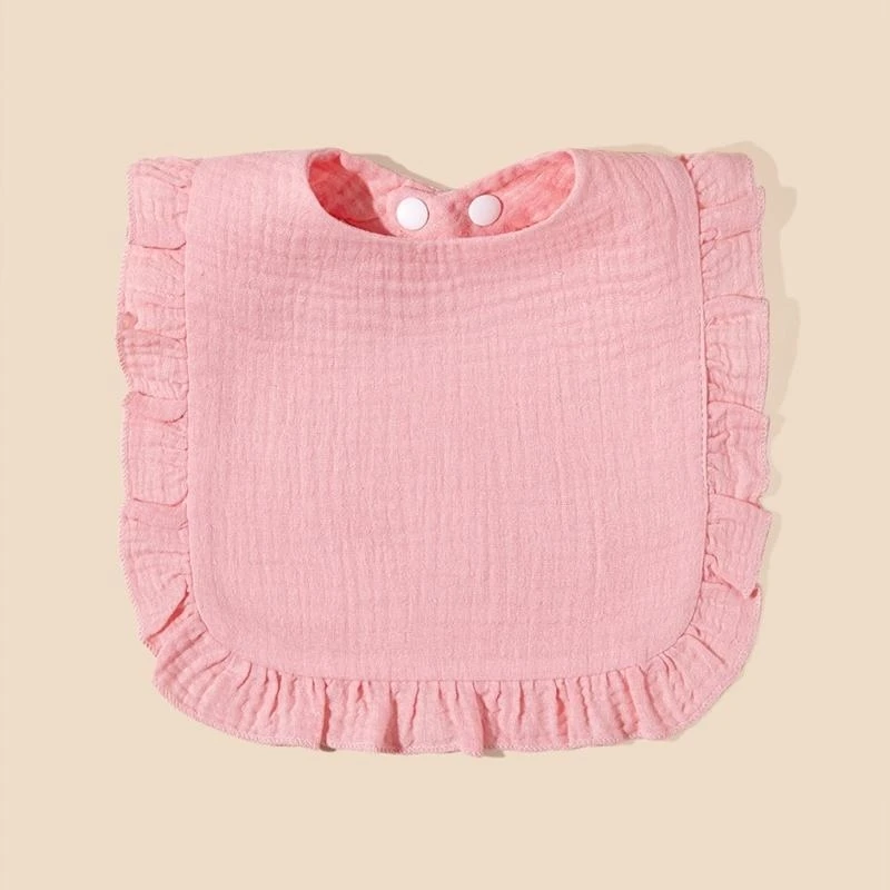 J15U مرايل أطفال بيبي باندانا لعاب المرايل القطنية للجنسين بنين بنات لون سادة للتسنين واللعاب هدية استحمام لحديثي الولادة