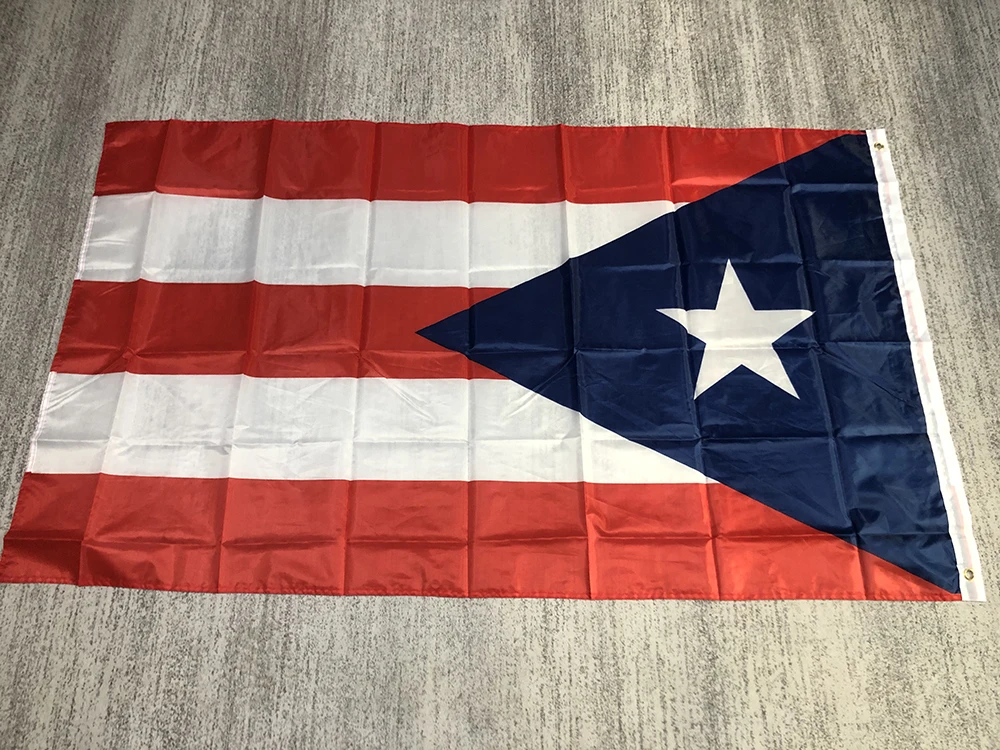 Puerto Rico Flag 90x150cm 3x5fts Polyester Hanging banner Puerto Rico Flag double penetration standard Banner for decoration