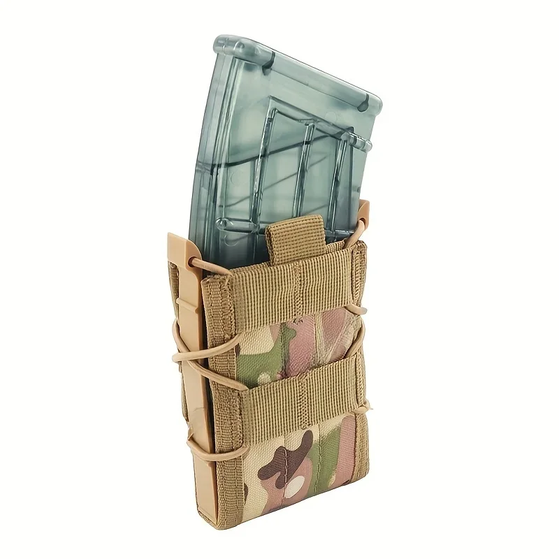 Tiger 5.56mm MOLLE System Magazine Holster for M4/M16/AK-47, Elastic Pull System, Belt/ Vest Attachment, Suitable for view 4