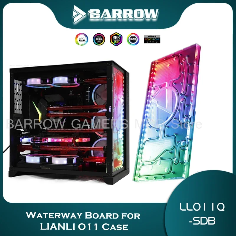 Barrow Distro Plate For LIANLI O11 Case ,Waterway Board Reservoir With Pump Kit PC Liquid Cooling System Custom LLO11Q-SDB V1