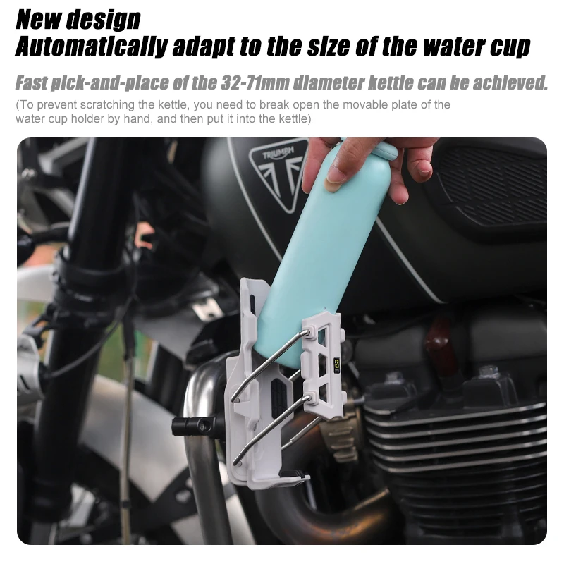 SMNU دراجة نارية حامل الكأس دعم الإفراج السريع قابل للتعديل زجاجة ماء حامل المقود قفص العالمي للدراجات الجبلية الطريق ATV #4