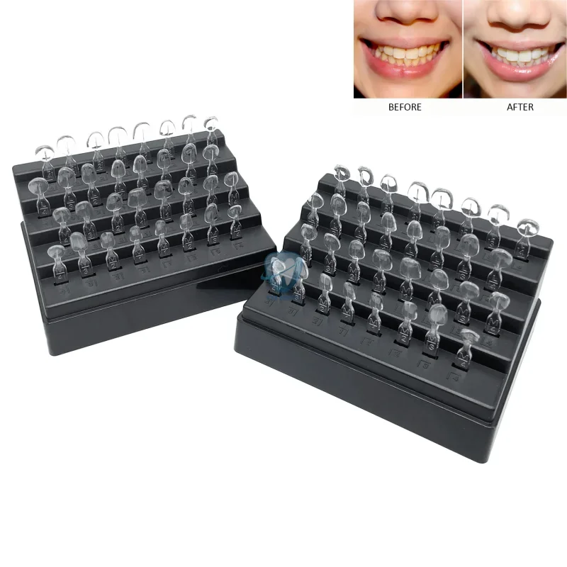 32pcs/Set Dental Veneer Mould Kit Composite Resin Mold Light Cure Autoclave Anterior Front Teeth Mould Teeth Whitening Tools