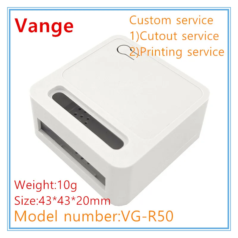 Vange mini wifi switch control case 43*43*20mm PC plastic diy enclosure