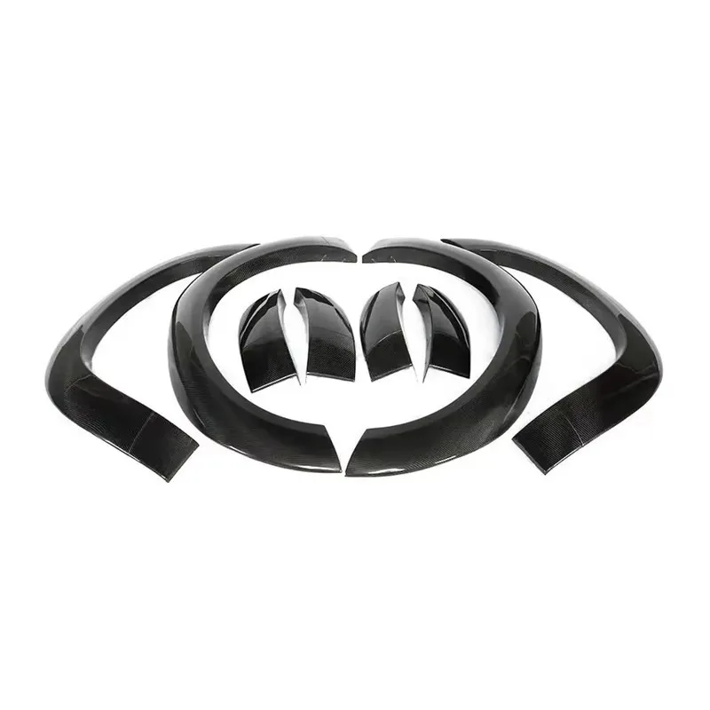 

For Carbon Fiber Wheel Eyebrow Arch Trim Lips Fender Flares For Challenger 2010 2011 2012 2013 2014 2015 2016 2017 2018 20