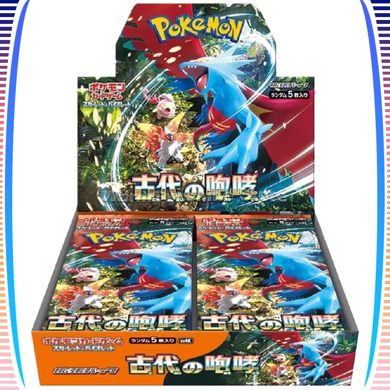 

Original Pokemon Card PTCG Japanese Edition Series SV4K Ancient Roar Anime Game Trading Cards Box Booster Packs Child Gift