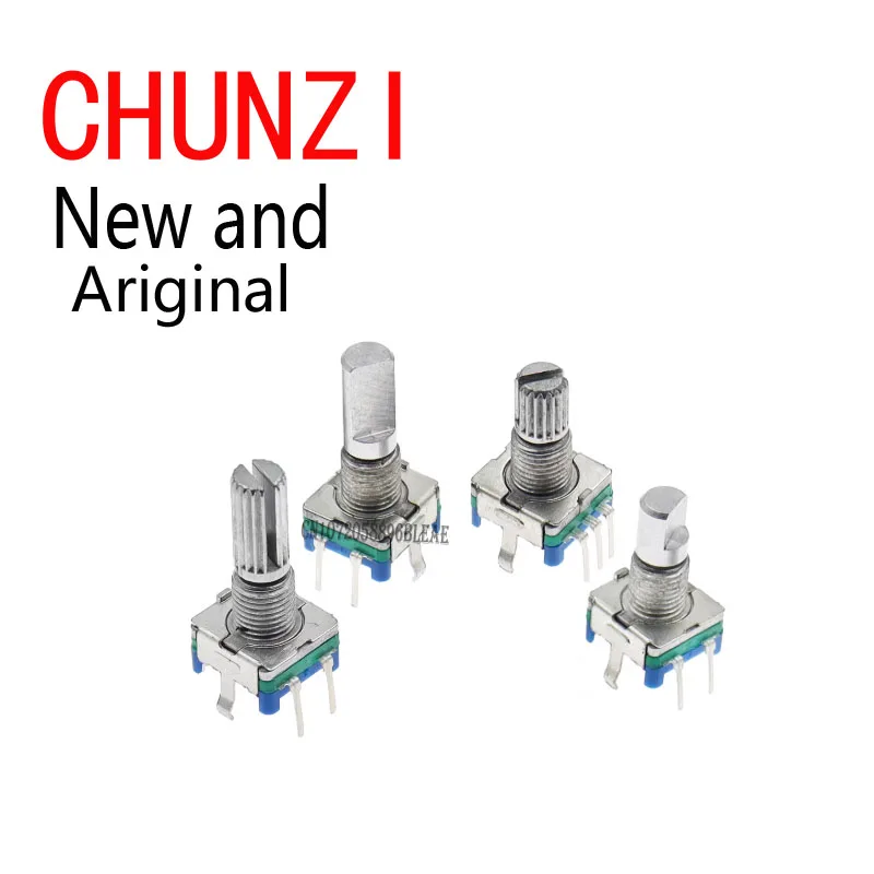 5PCS 20 Position 360 Degree Rotary Encoder EC11 W Push Button Handle Long With A Built In Push Button Switch New 5Pin 15/20MM