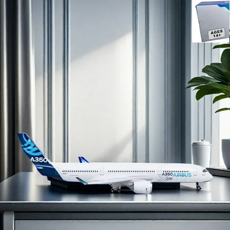 

47CM 1/142 Scale Airplane A350 Prototype XWB Airline Model W Light and Wheel Diecast Plastic Resin Plane For Collection