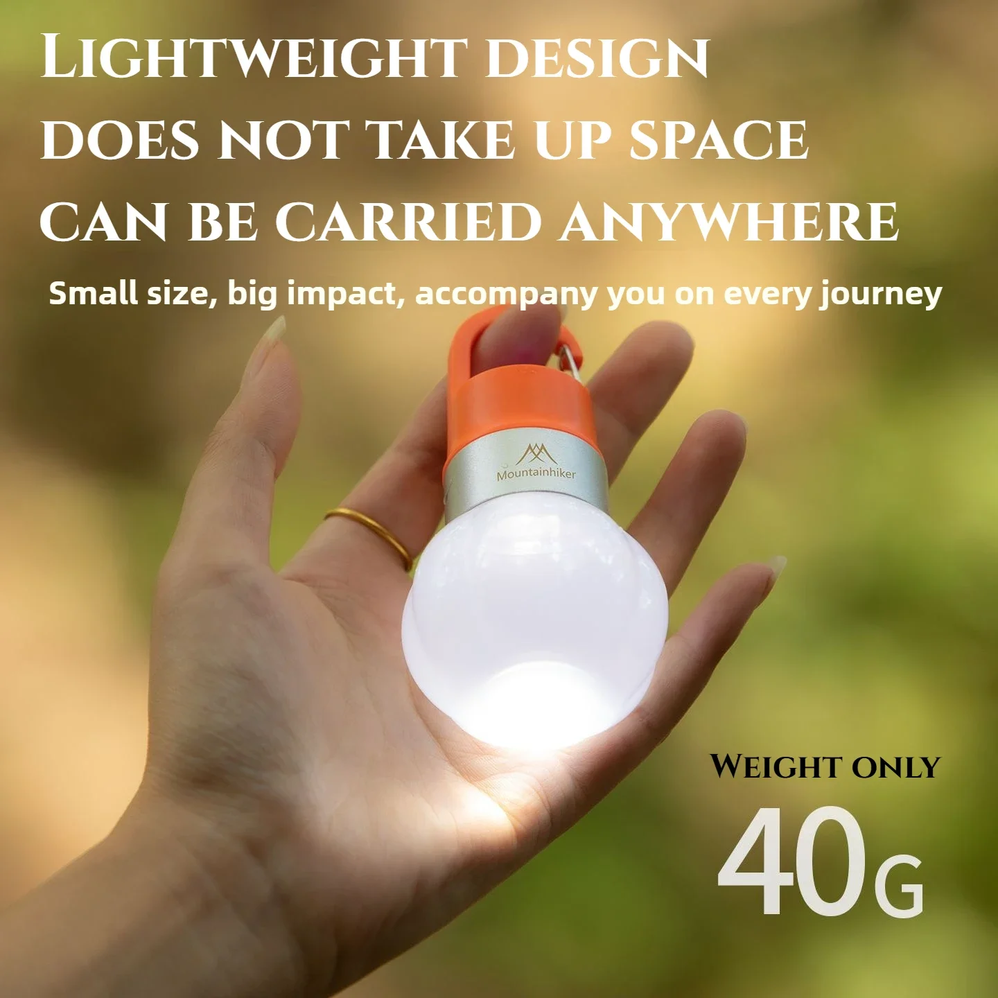 MOUNTAINHIKER NewPumpkin Bottle Cap Light Camping Charging Outdoor Camping Tent Atmosphere Light Mobile Portable Camping Light ﻿