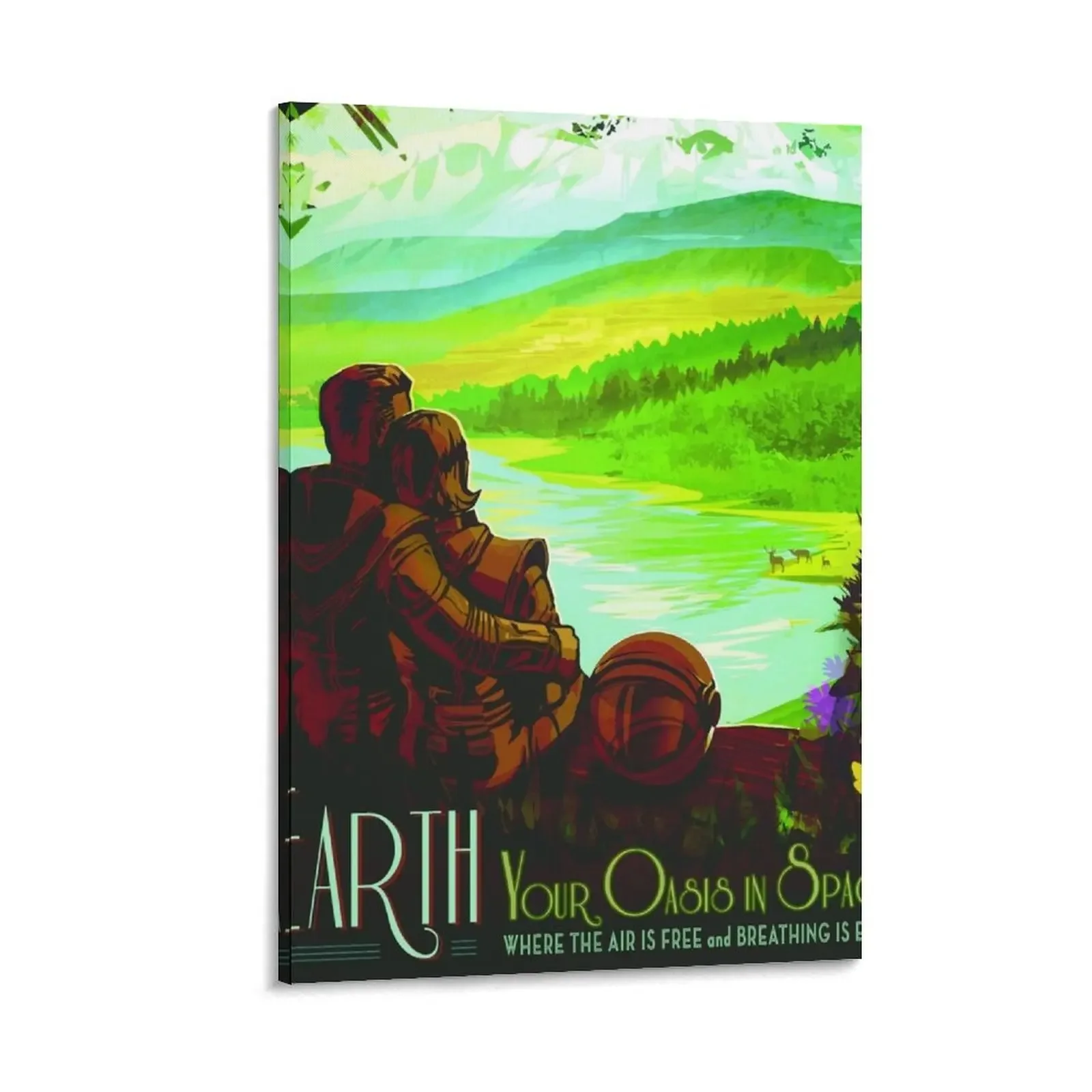 

NASA Space Tourism Posters: Earth Canvas Painting pictures for wall Paintings for bedroom home decoration luxury