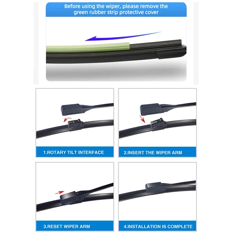 Car Front Rear Wiper Blades For Mercedes Benz B Class W246 2016 - 2019 2018 2017 Accessorie Windshield Windscreen Window Brushes