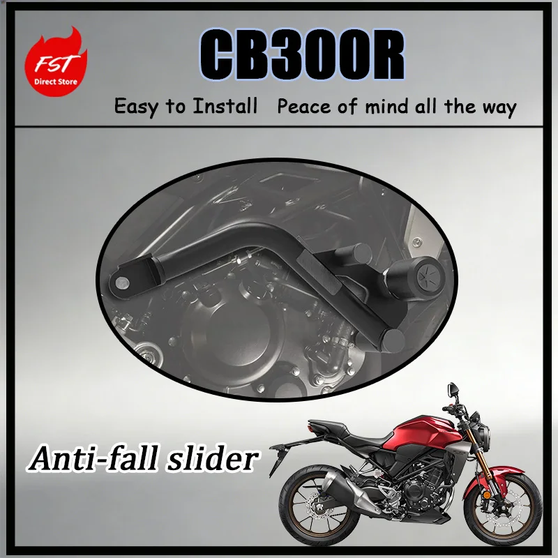 

FOR Optimized Streamlined Crash Bar for CB300R CB250R Motorcycle Solid Fixed Position No Impact on Riding Tilting Angle