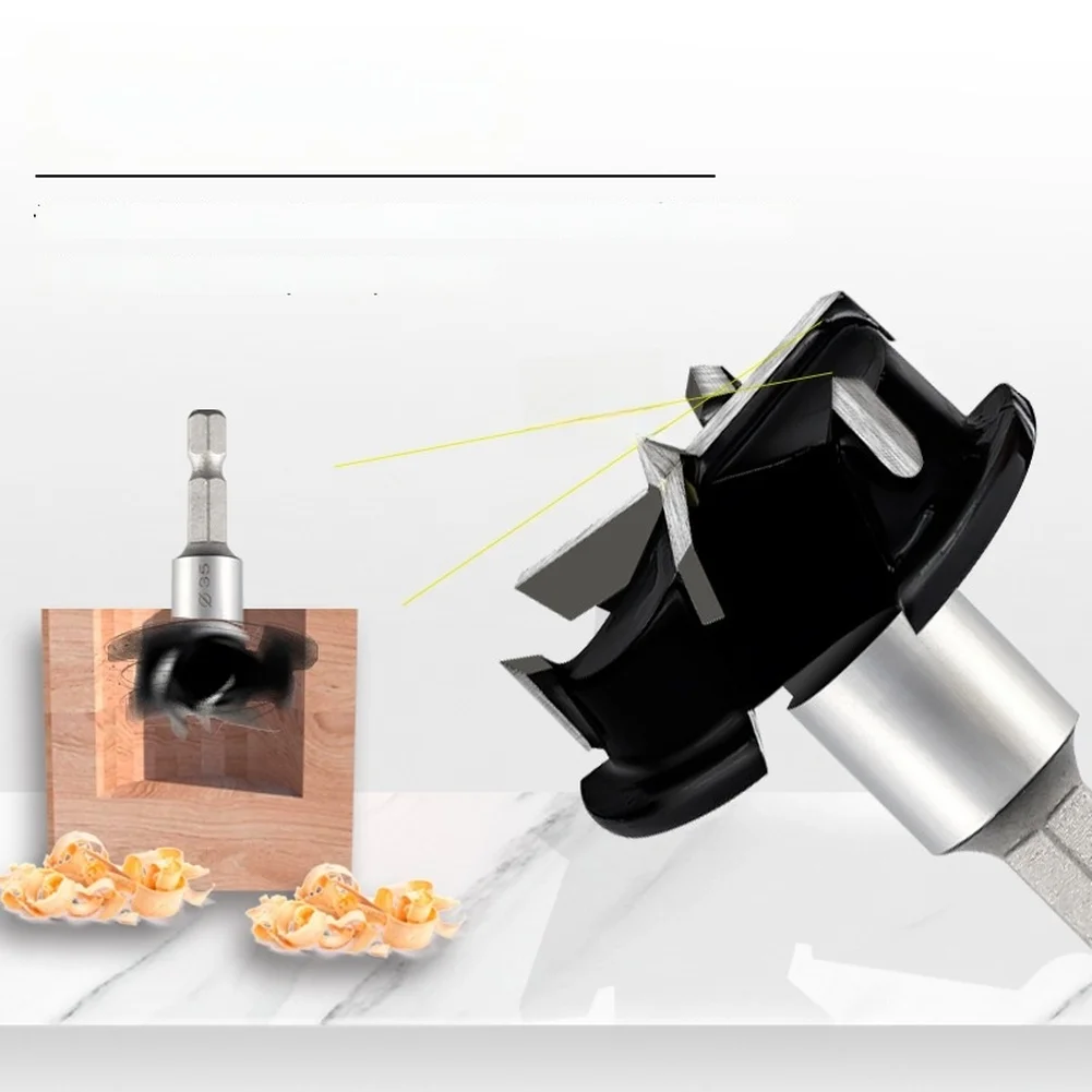 1pc 35mm Woodworking Hinge Hole Cutter With Limit Stop For Drawer Cabinet Furniture Installation Drilling Tool