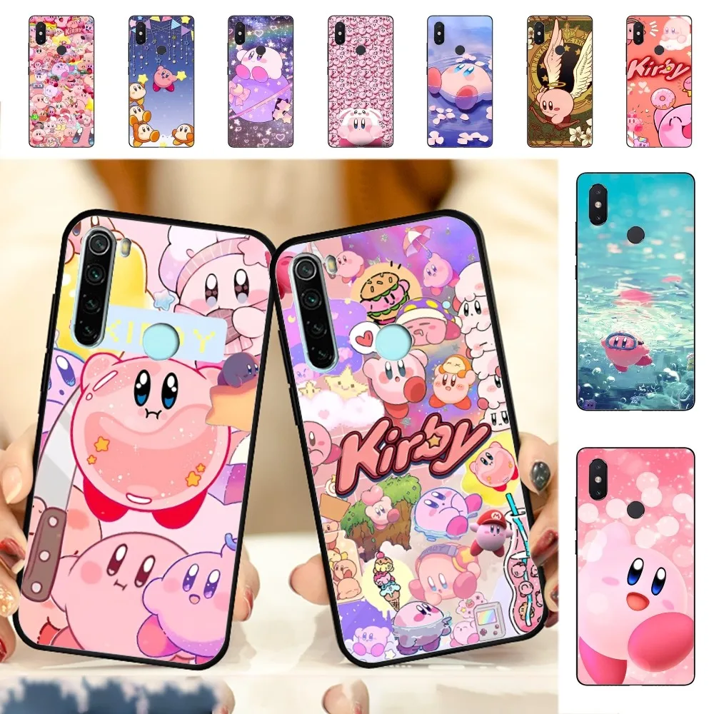 Cartoon K-Kirby Stars Phone Case For Redmi Note 4 X 5 A 6 7 8 T 9 9S 10 11 11S 11Epro Poco M3 pro