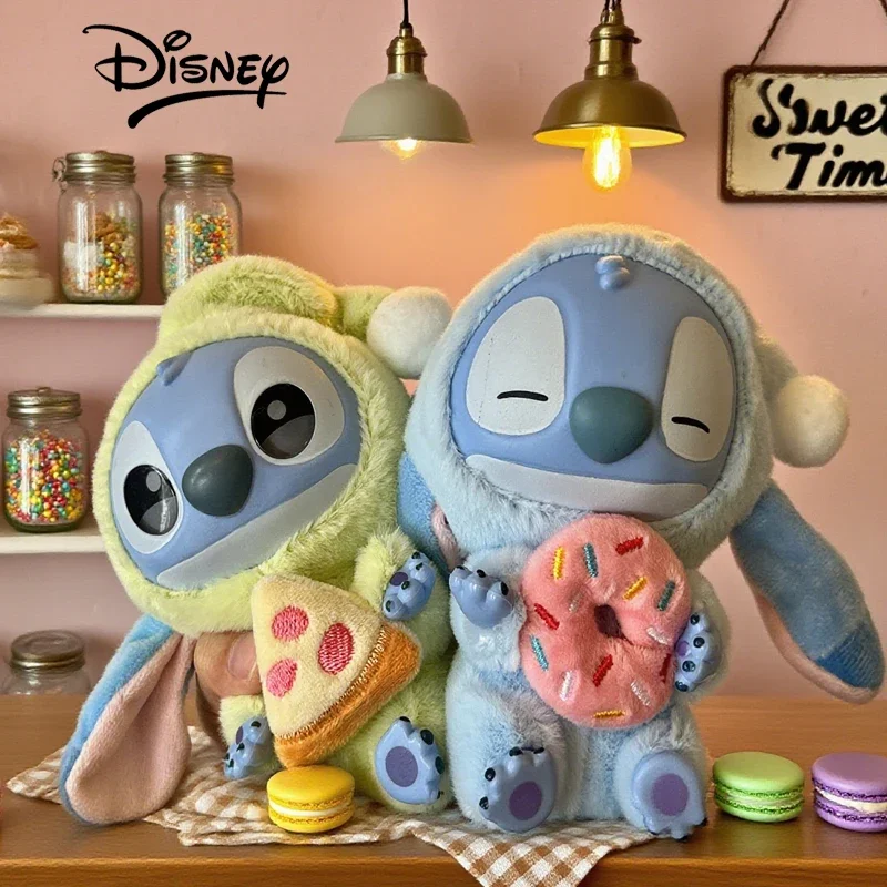 Новая серия Stitch Eat Some-Thing Before Sleep, виниловая слепая коробка, сумка, плюшевая подвеска, милая кукла 222Mystery Box, игрушка, подарок для взрослых222-