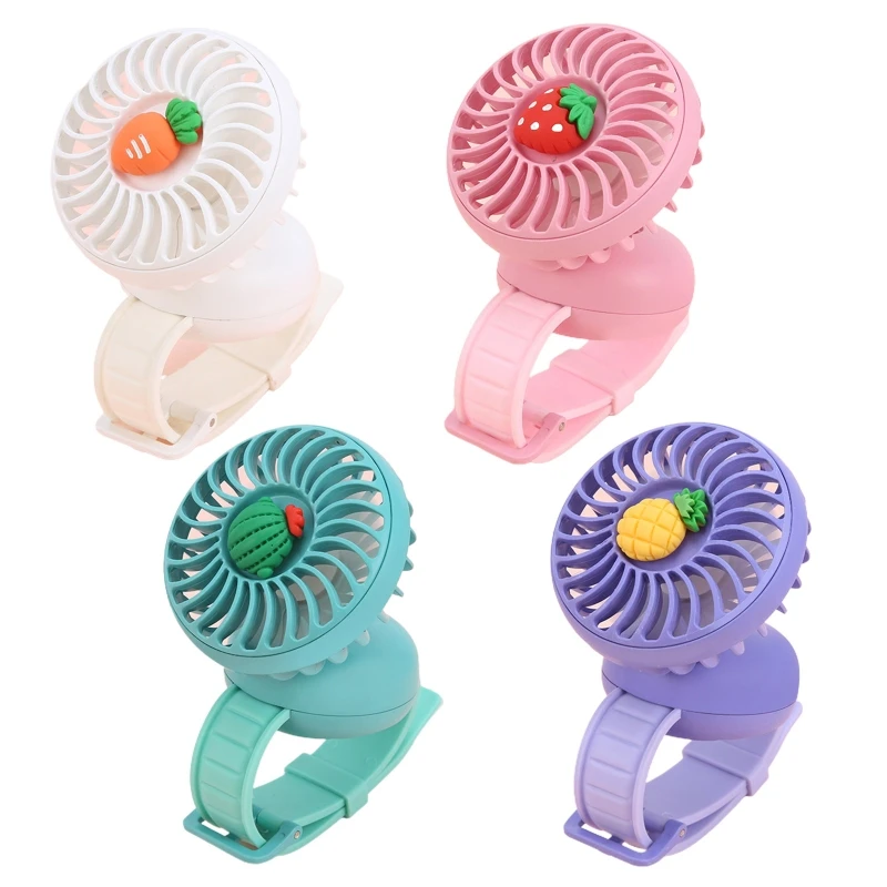 Summer Kids Watch Fan Mini Carry Wrist Fan Small Fan Easy to Use Dropship