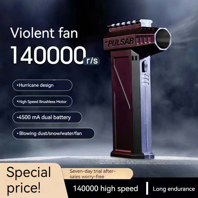 MR M1 Violent Blower Mini Turbo Jet Fan Handheld 4nd Generation Brushless Motor 140,000 RPM Wind Speed 52m/s Duct Fans