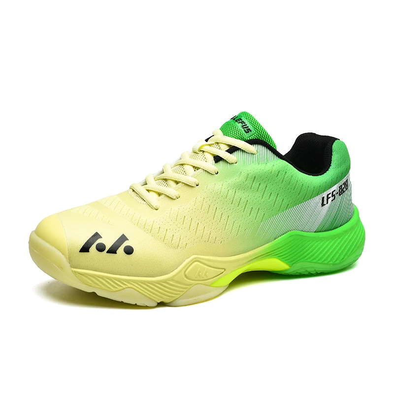 Badminton Shoes Men Women Blue Green Women Gym Walking Sneakers Mesh Breathable Man Tennis Shoes Trainer Big Size